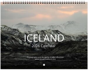 Iceland wall calendar 2026
