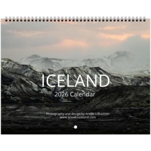 Iceland wall calendar 2026